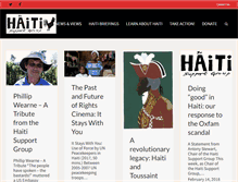 Tablet Screenshot of haitisupportgroup.org